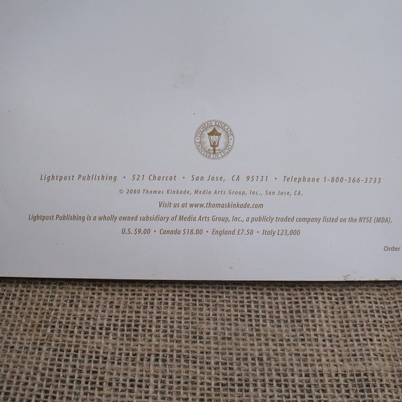 Thomas Kinkade Painter of Light Catalog 2000 - Picture 16 of 16